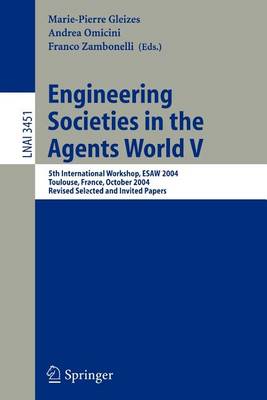 Book cover for Engineering Societies in the Agents World V