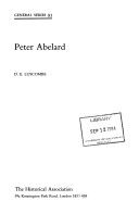 Book cover for Peter Abelard