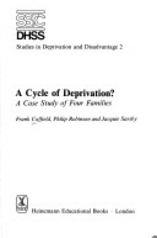 Cover of Cycle of Deprivation