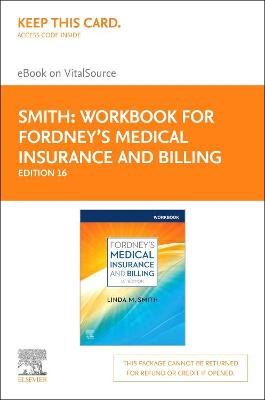 Book cover for Workbook for Fordney's Medical Insurance and Billing Elsevier eBook on Vitalsource (Retail Access Card)