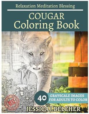 Book cover for Cougar Coloring Book for Adults Relaxation Meditation Blessing