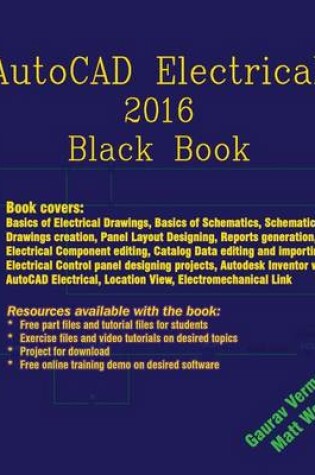 Cover of AutoCAD Electrical 2016 Black Book