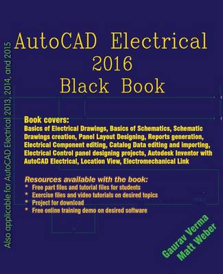 Book cover for AutoCAD Electrical 2016 Black Book