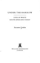 Book cover for Under the Harrow
