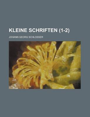 Book cover for Kleine Schriften (1-2)