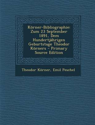 Book cover for Korner-Bibliographie