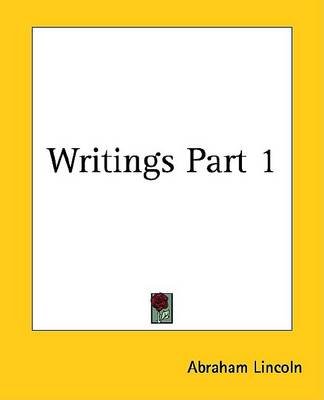 Book cover for Writings Part 1