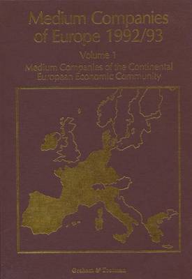 Book cover for Medium Companies of Europe 1992/93