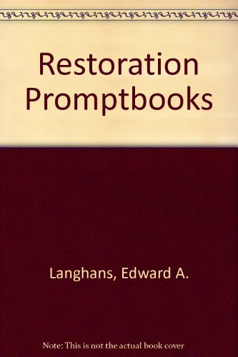 Book cover for Restoration Promptbooks