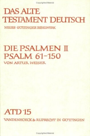 Cover of Die Psalmen II