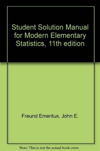 Book cover for Student Solution Manual