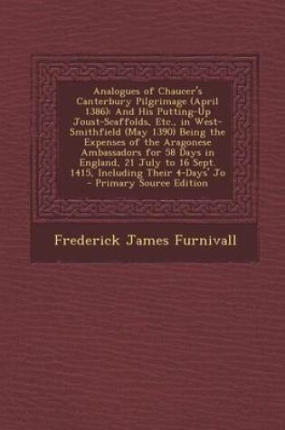 Cover of Analogues of Chaucer's Canterbury Pilgrimage (April 1386)