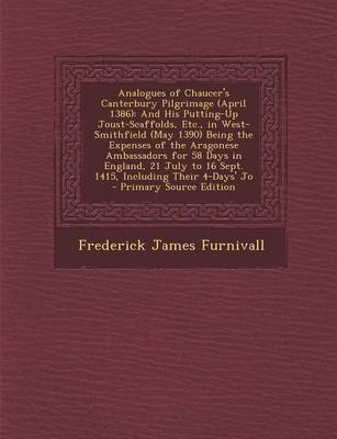 Book cover for Analogues of Chaucer's Canterbury Pilgrimage (April 1386)