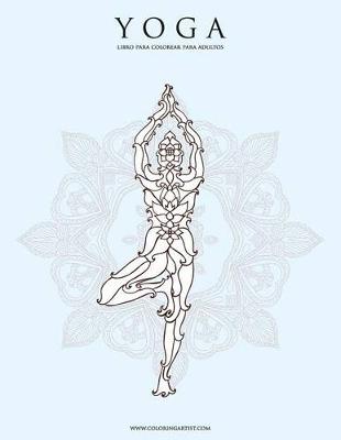 Book cover for Yoga libro para colorear para adultos 1