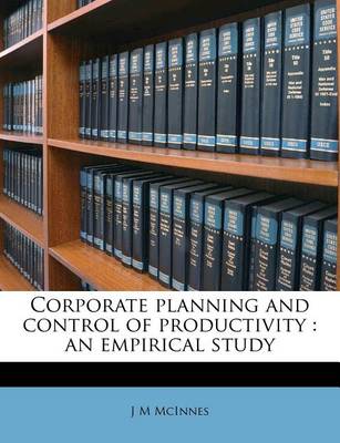 Book cover for Corporate Planning and Control of Productivity