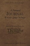 Book cover for A Personal Journal With 101 Quotes On Prayer