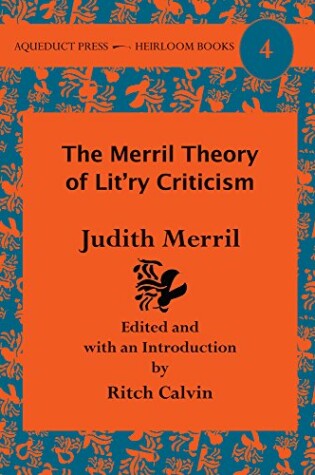 Cover of The Merril Theory of Lit'ry Criticism
