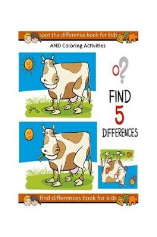 Cover of find differences book for kids