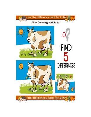 Book cover for find differences book for kids