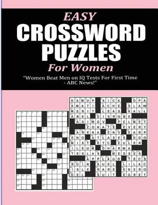 Book cover for Easy Crossword Puzzles for Women
