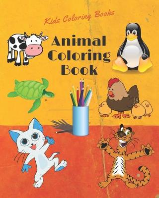 Book cover for Animal Coloring Book