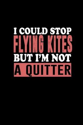 Book cover for I could stop flying kites but I'm not a quitter