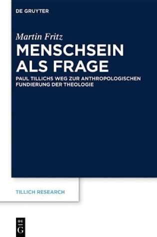 Cover of Menschsein ALS Frage