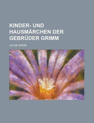 Book cover for Kinder- Und Hausmarchen Der Gebruder Grimm