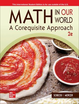 Book cover for ISE MATH IN OUR WORLD: A COREQUISITE APPROACH