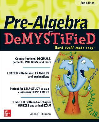 Cover of Pre-Algebra DeMYSTiFieD, Second Edition