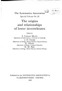 Book cover for The Origins and Relationships of Lower Invertebrates