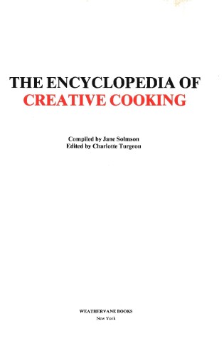 Cover of Encyclopedia of Creative Cooking