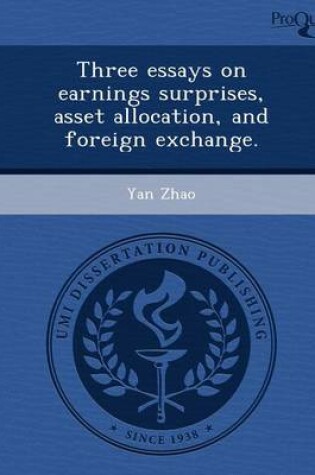 Cover of Three Essays on Earnings Surprises