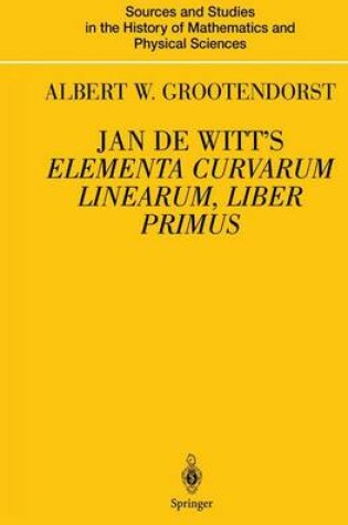 Cover of Jan de Witt’s Elementa Curvarum Linearum, Liber Primus