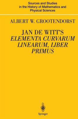 Cover of Jan de Witt’s Elementa Curvarum Linearum, Liber Primus