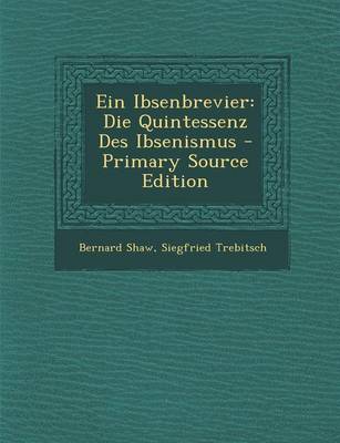 Book cover for Ein Ibsenbrevier