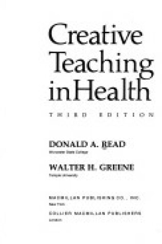 Cover of Creative Teaching in Health