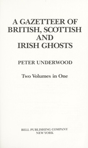 Book cover for Gazetteer of British Scottish & Irish G