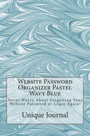 Cover of Website Password Organizer Pastel Wavy Blue