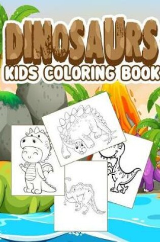 Cover of Dinosaurs kids coloring book