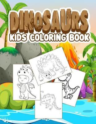 Book cover for Dinosaurs kids coloring book