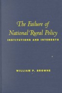 Book cover for The Failure of National Rural Policy