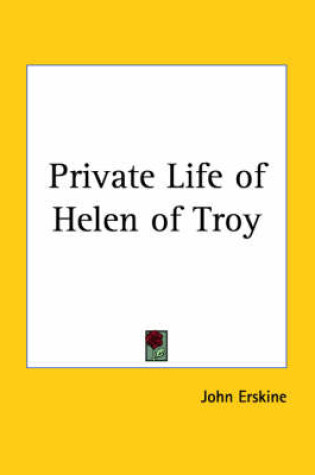 Cover of Private Life of Helen of Troy (1925)