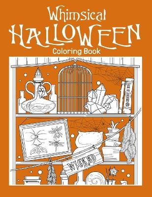 Book cover for Whimsical Halloween Coloring Book