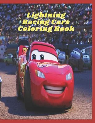 Book cover for Lightning Racing Cars Coloring Book