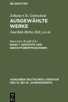 Book cover for Gedichte Und Gedichtubertragungen