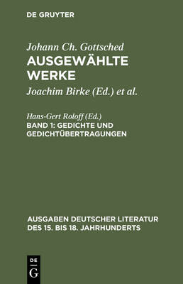 Cover of Gedichte Und Gedichtubertragungen
