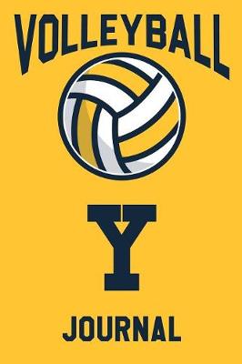 Book cover for Volleyball Journal Y