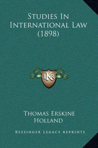 Cover of Studies in International Law (1898)