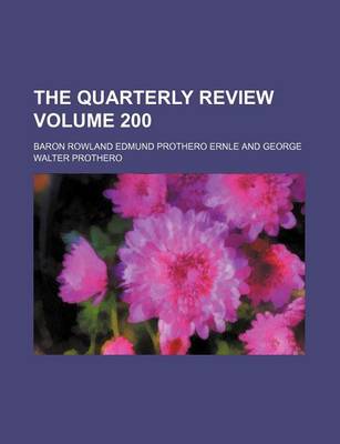 Book cover for The Quarterly Review Volume 200